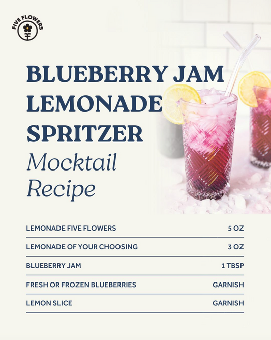 Blueberry jam lemonade spritzer